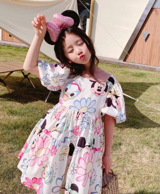 Casual Summer Mickey Mouse Daisy Dress on Aliexpress