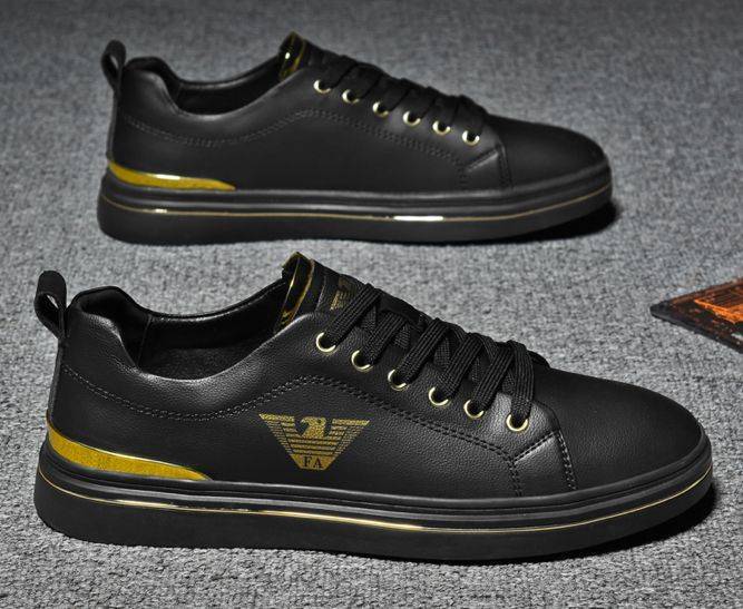 Men's leather luxury brand sneakers shoes from Aliexpress