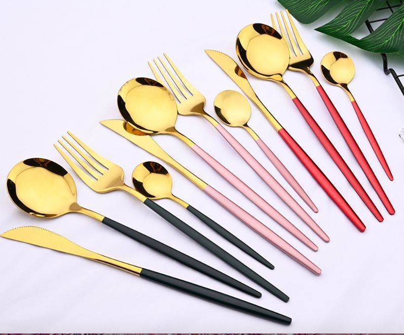 Rose Gold Cutlery Set from Aliexpress