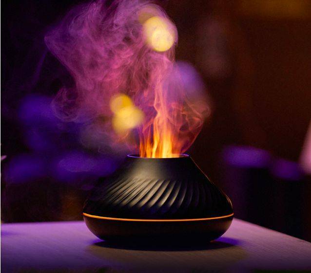 Essential oil lamp colored flame humidifier - Best humidifiers on AliExpress