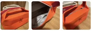 Luxury Brand Orange Travel Cosmetic Bag H