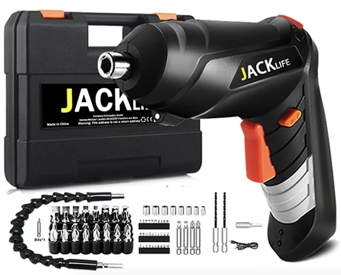 JACKLIFE Destornillador eléctrico Destornillador inalámbrico