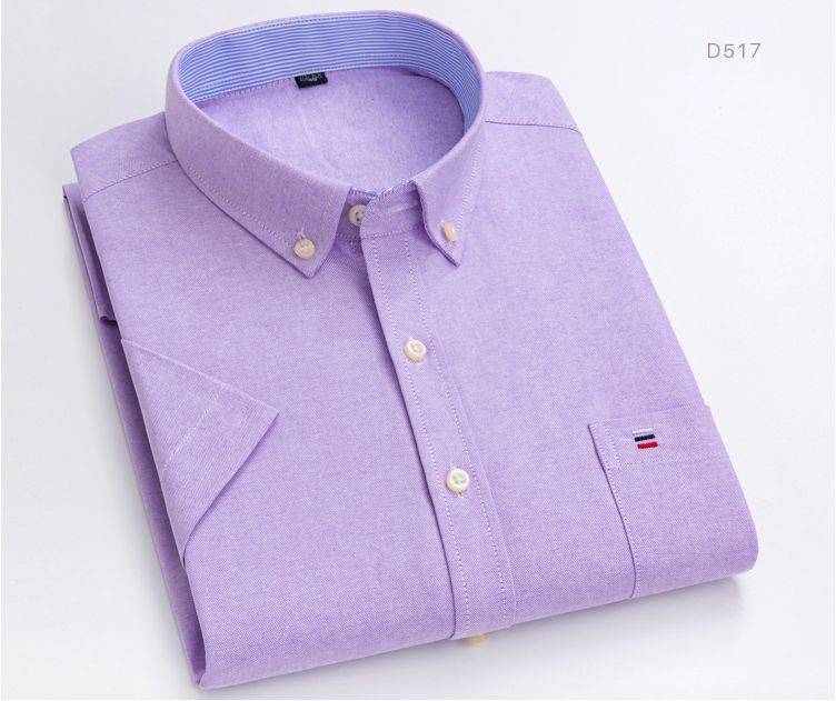 Men's short sleeve plaid shirt 100% cotton on Aliexpress