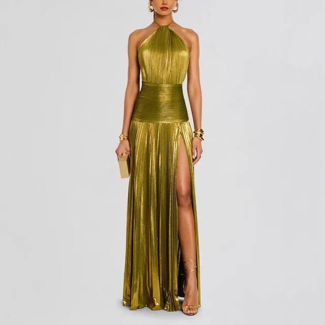 MsChuh's gold evening dress